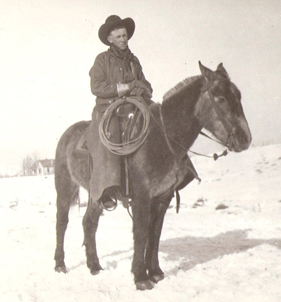 Lee Willey on Horseback, Date Unknown